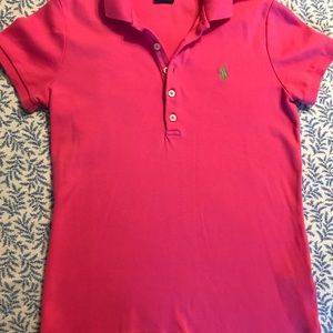 Pink polo shirt